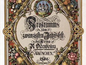 Festprogramm zum 20. Jahresfest für Beschäftigte der Firma R. Oldenbourg, 1892